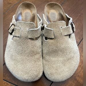 Birkenstock Tan Suede Men's Sandals